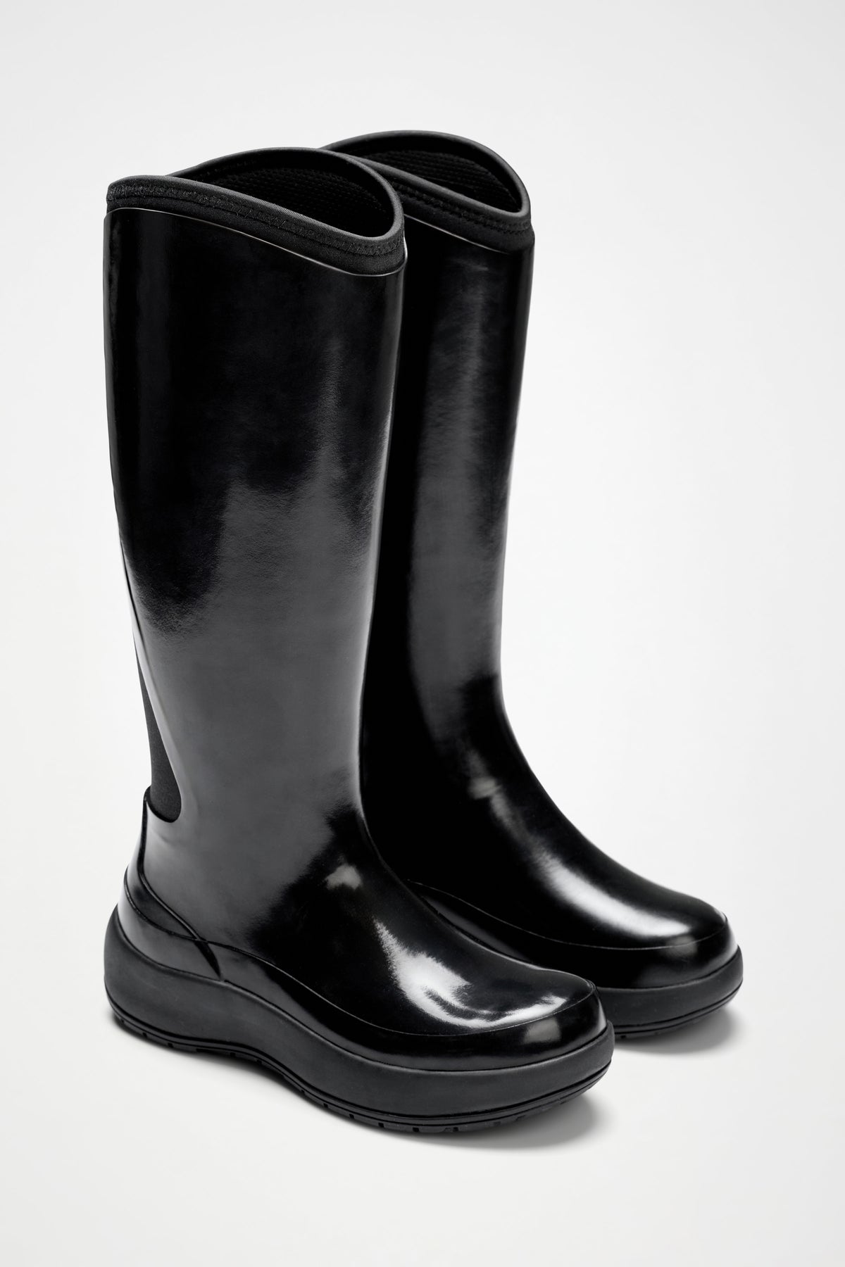 RAINS - The Dry Boots High Black Gloss - Frock Toronto