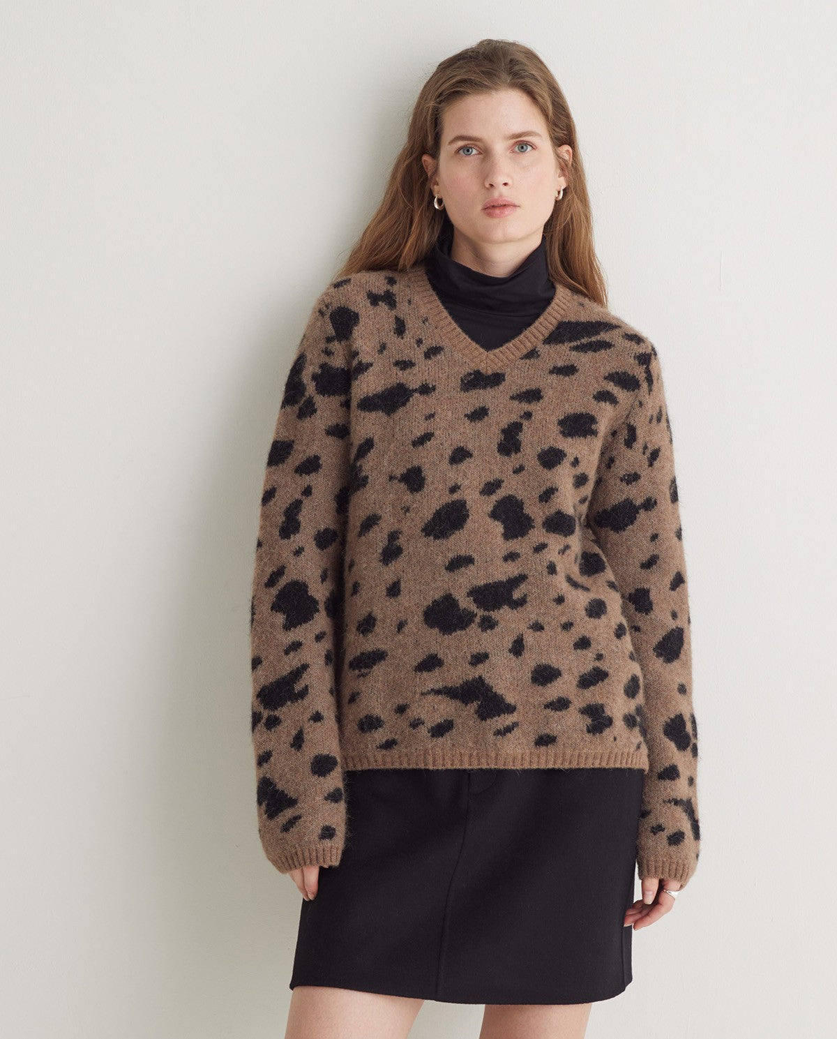 Leo Cow Print Jumper