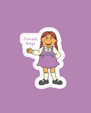 Female Rage Sticker