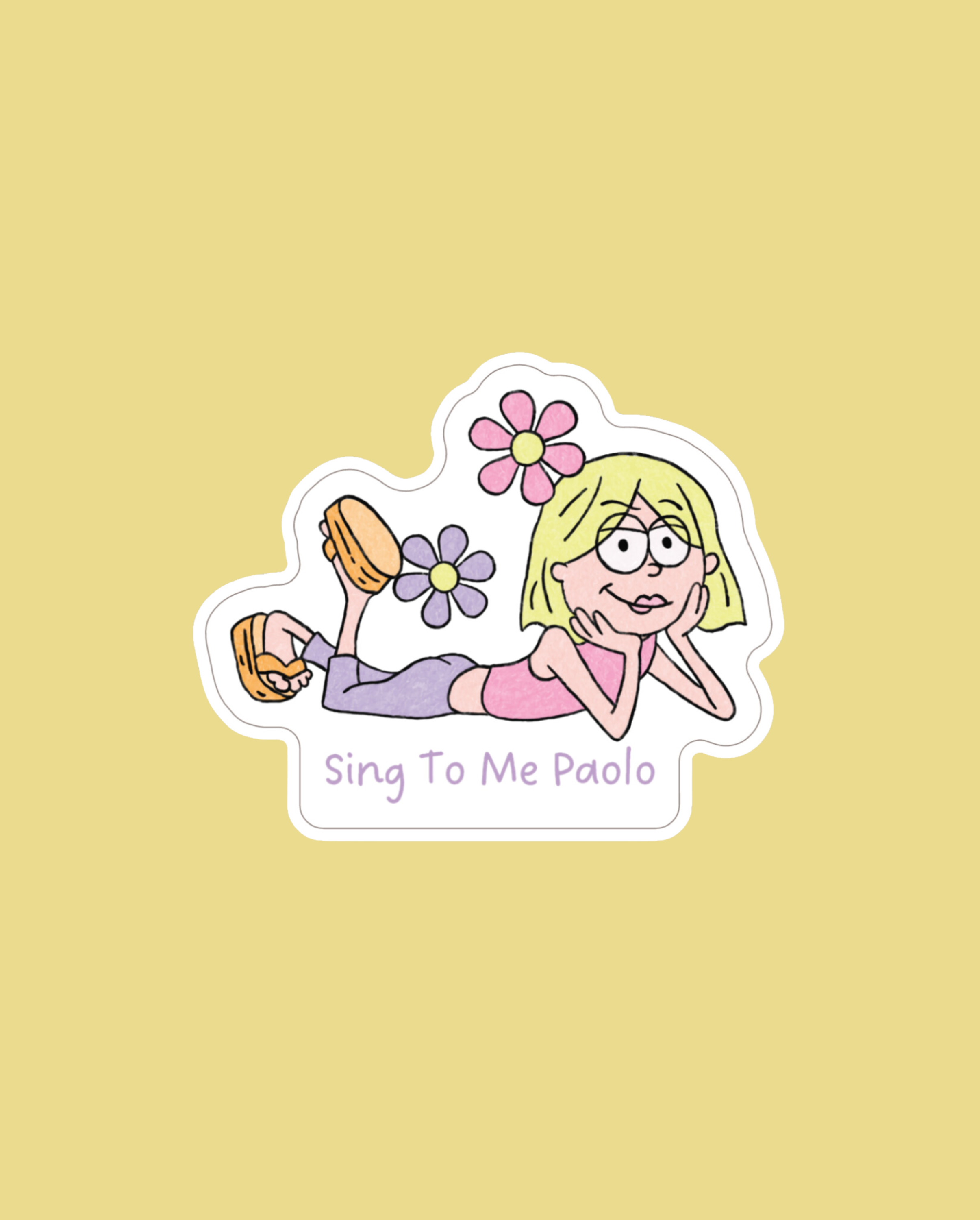 Sing To Me Paolo Sticker