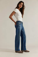 Risk Taker Mid-Rise Straight Denim