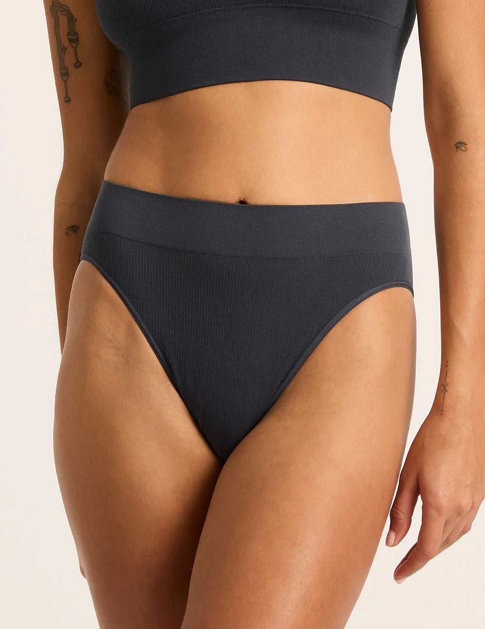 Lyolyte Ribbed High Leg Brief