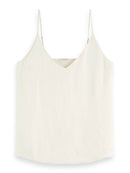 Jersey Tank With Woven Front
