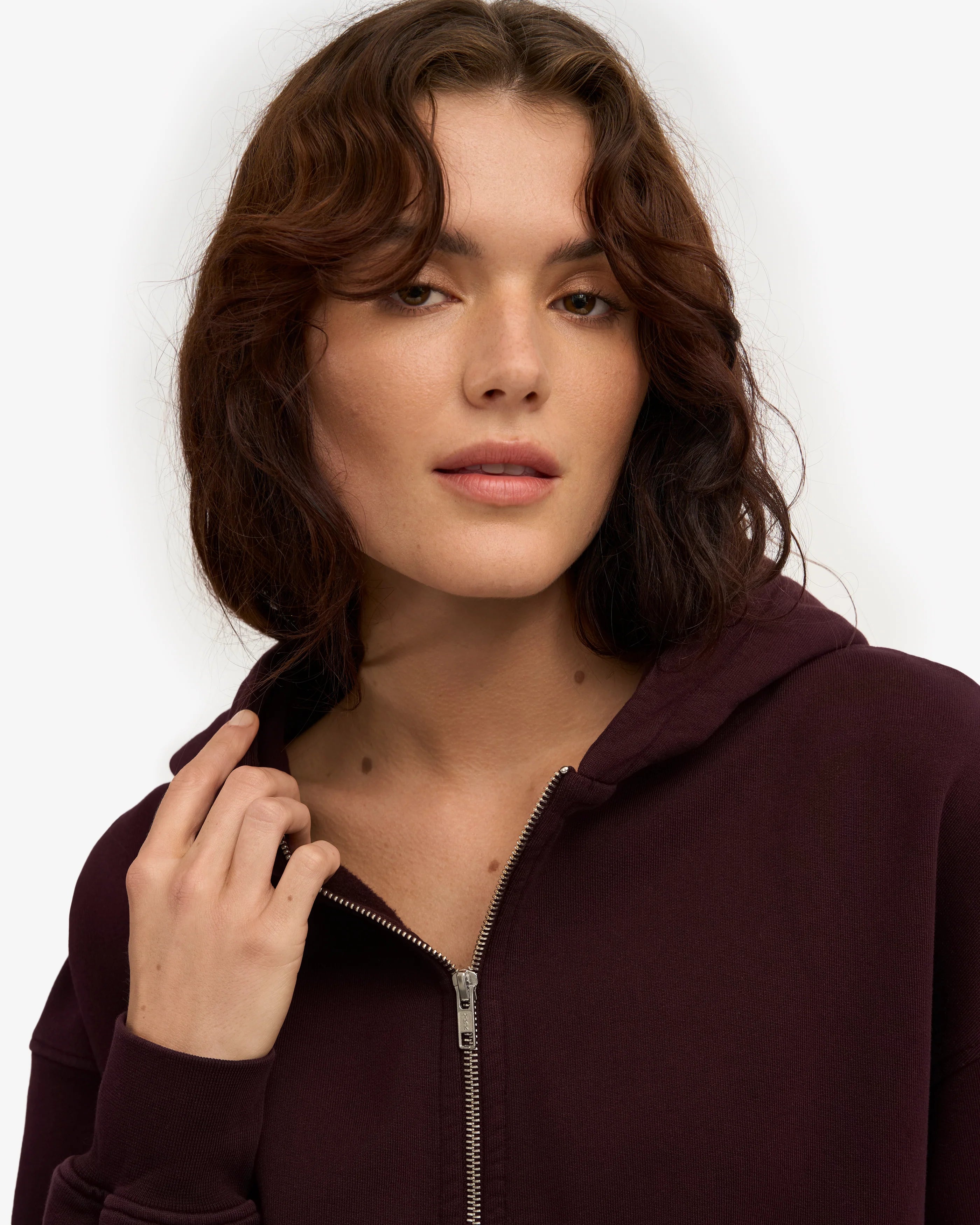 Organic Oversized Zip Hoodie