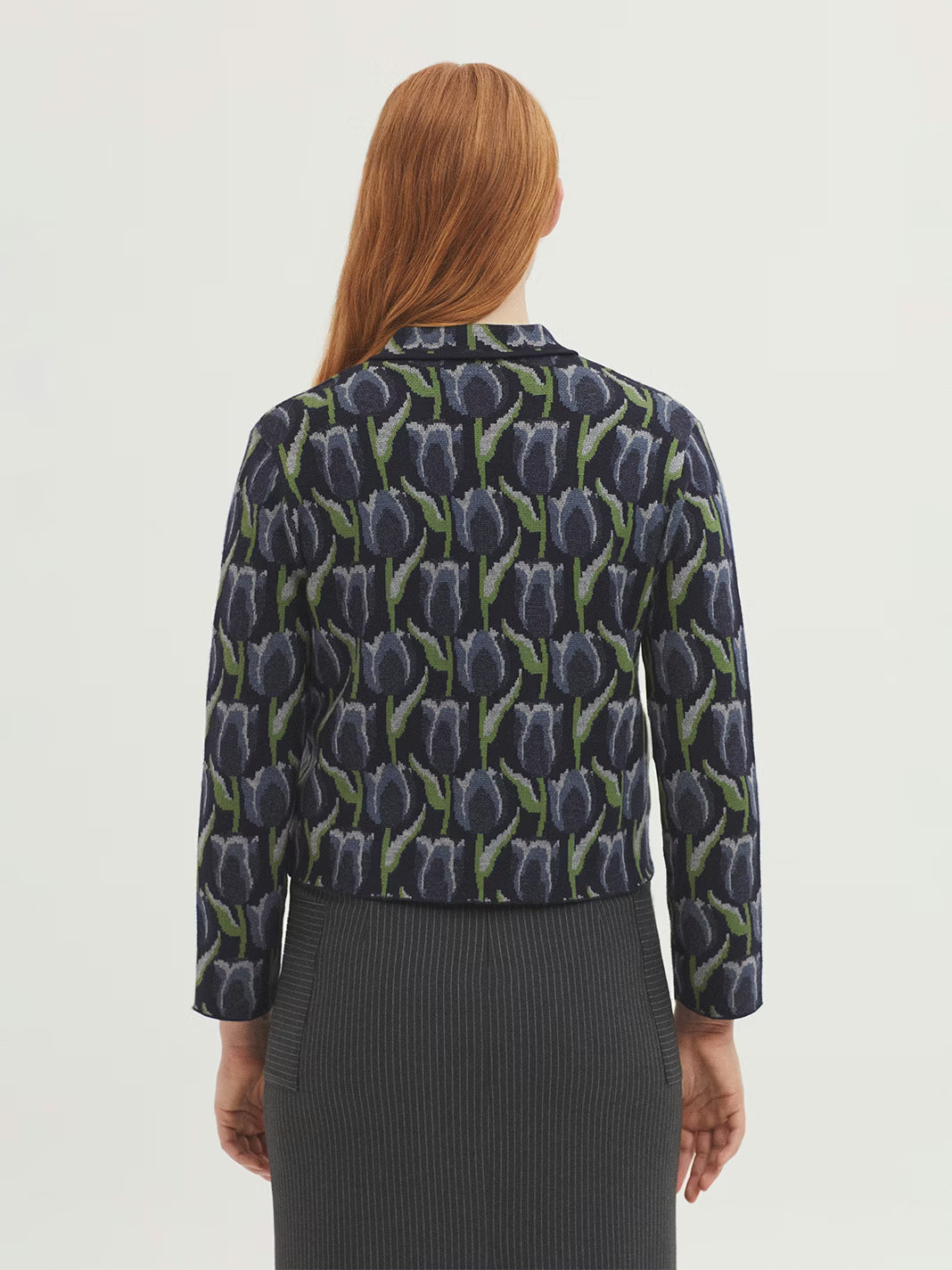 Knitted Jacquard Jacket