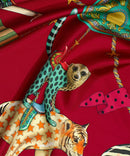 The Menagerie Scarf Cerise