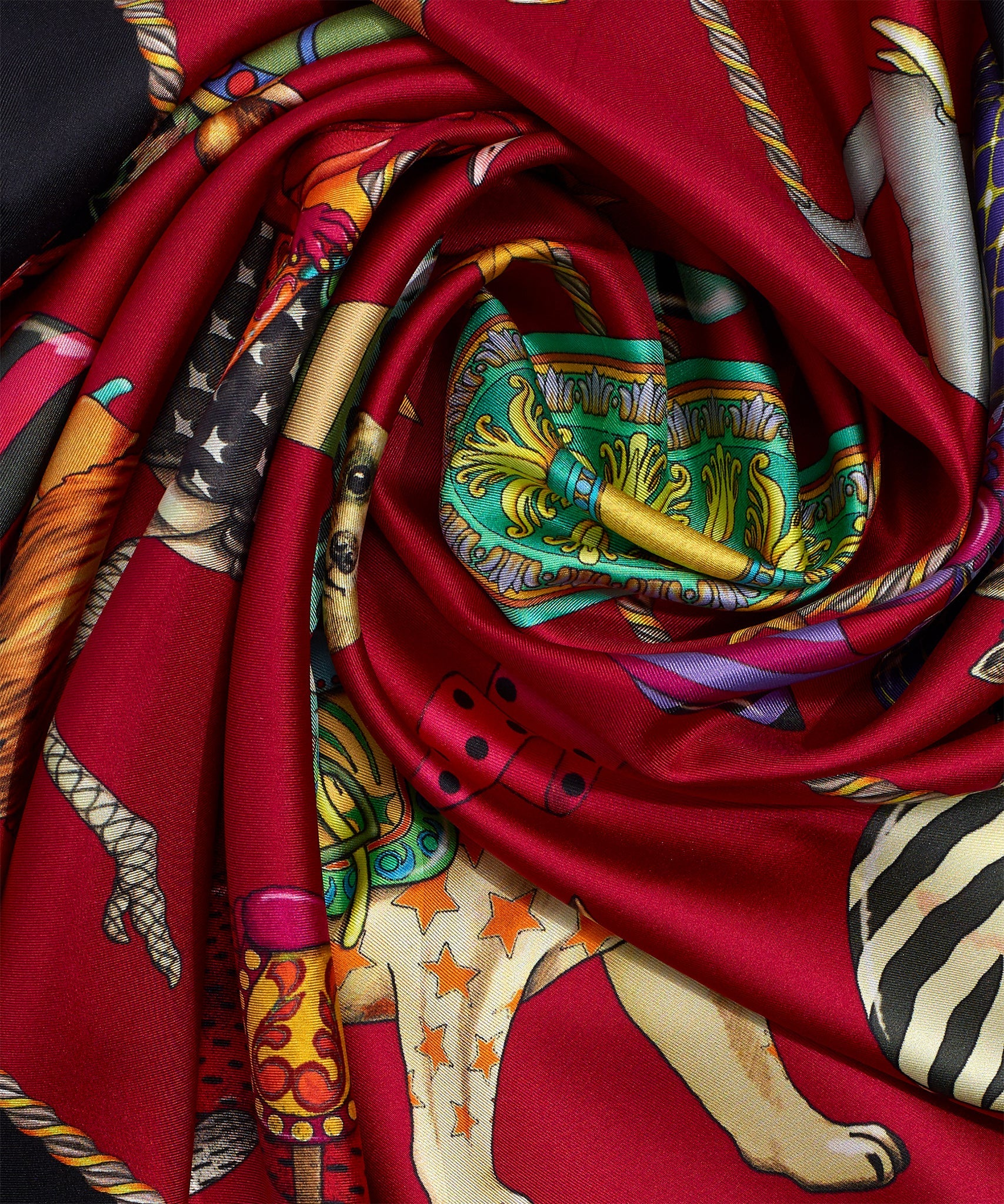 The Menagerie Scarf Cerise