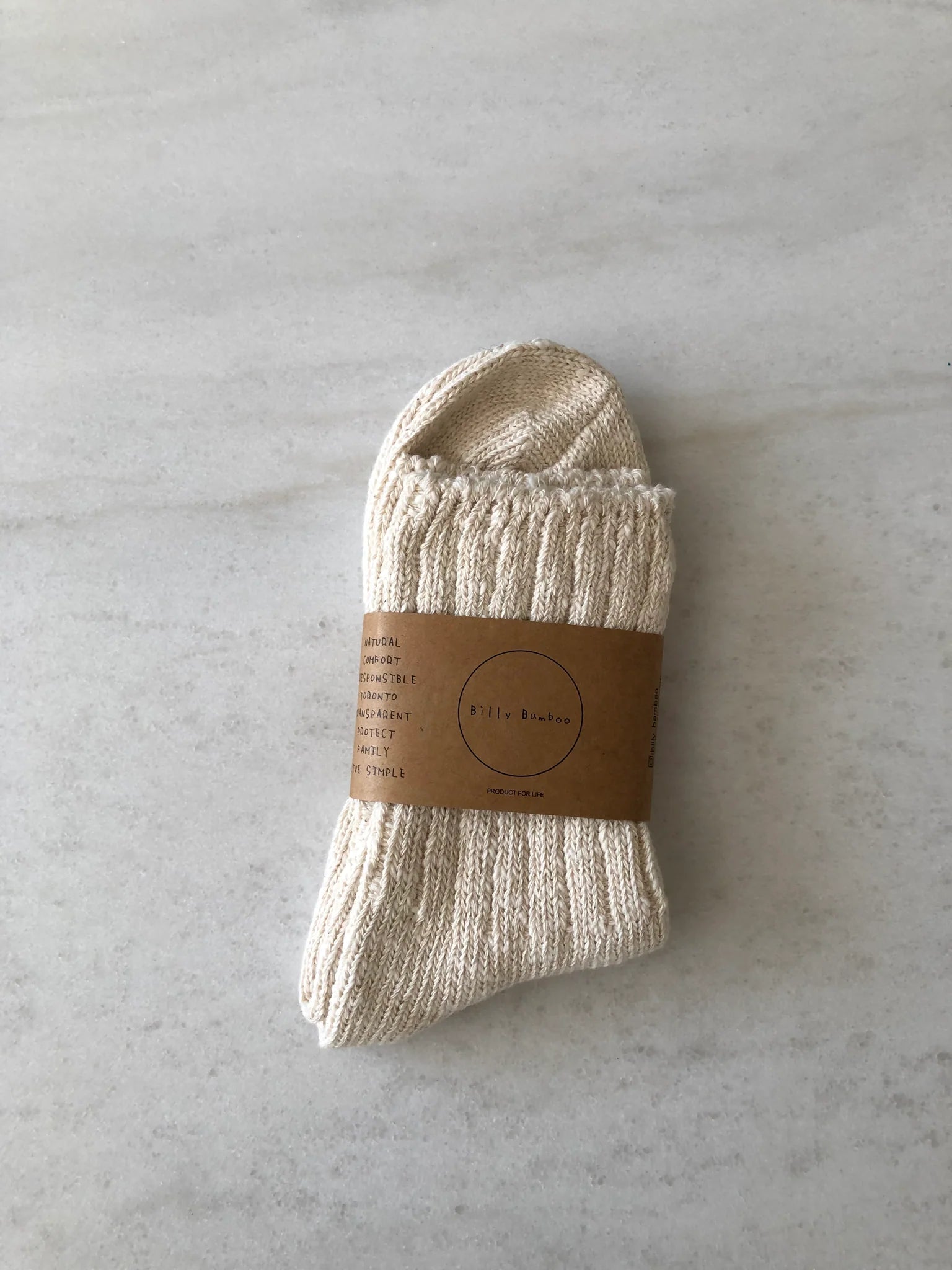 Organic Slub Cotton Socks