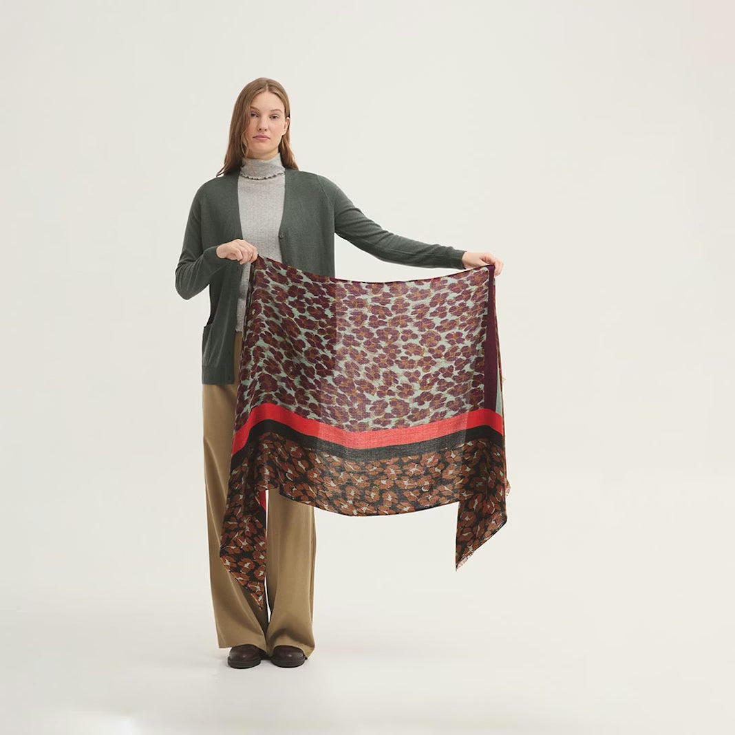 Leopard Patch Foulard