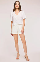 Jessa Eyelet Top