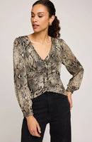 Salma Top Jade Snake - Frock Toronto