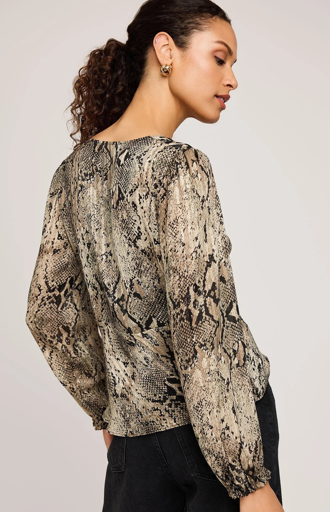 Salma Top Jade Snake - Frock Toronto