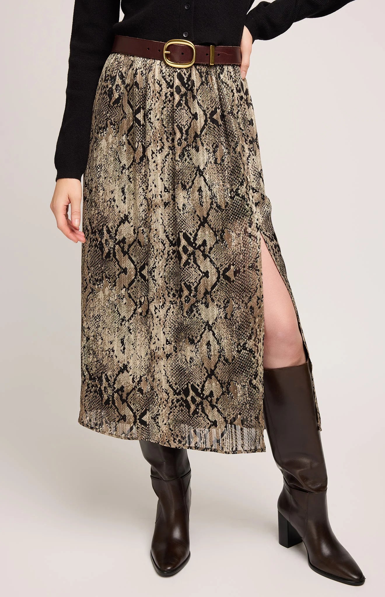 Adeline Skirt Jade Snake - Frock Toronto