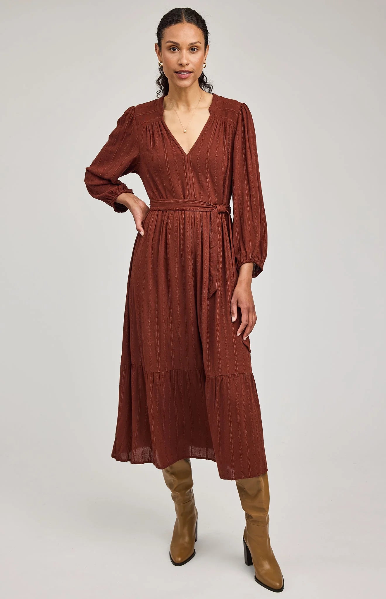 Monroe Dress Mahogany - Frock Toronto