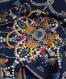 Heirloom Silk Square Maritime Navy