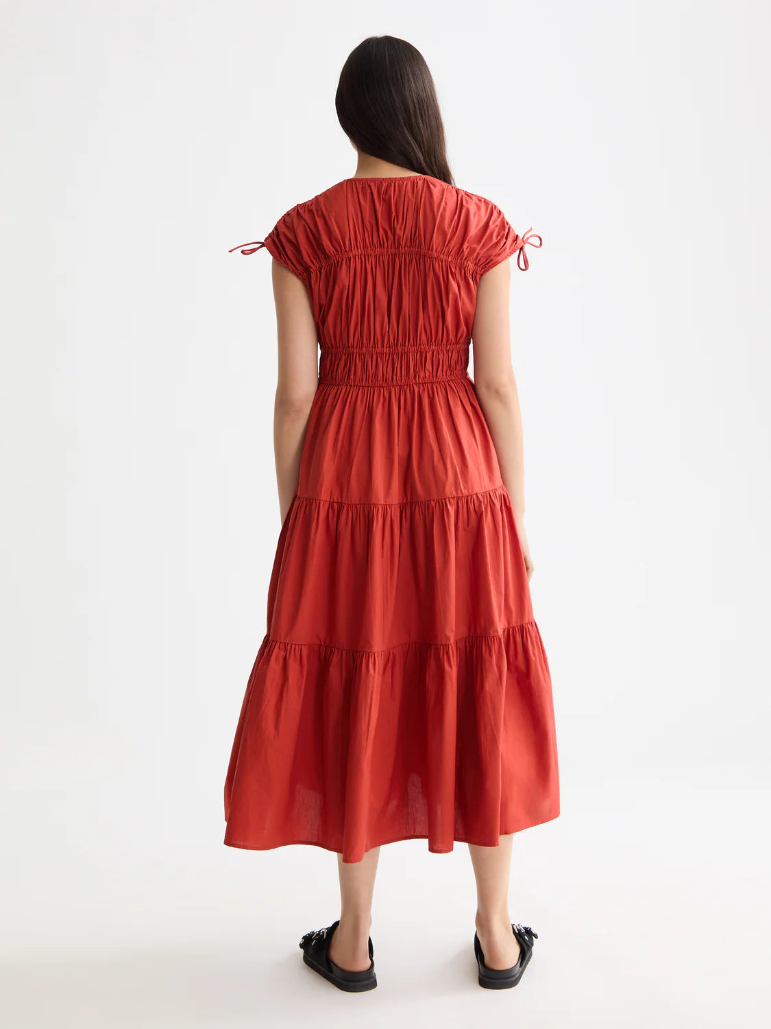 Gathered Midi Dress