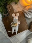 Felted Mouse Ornament