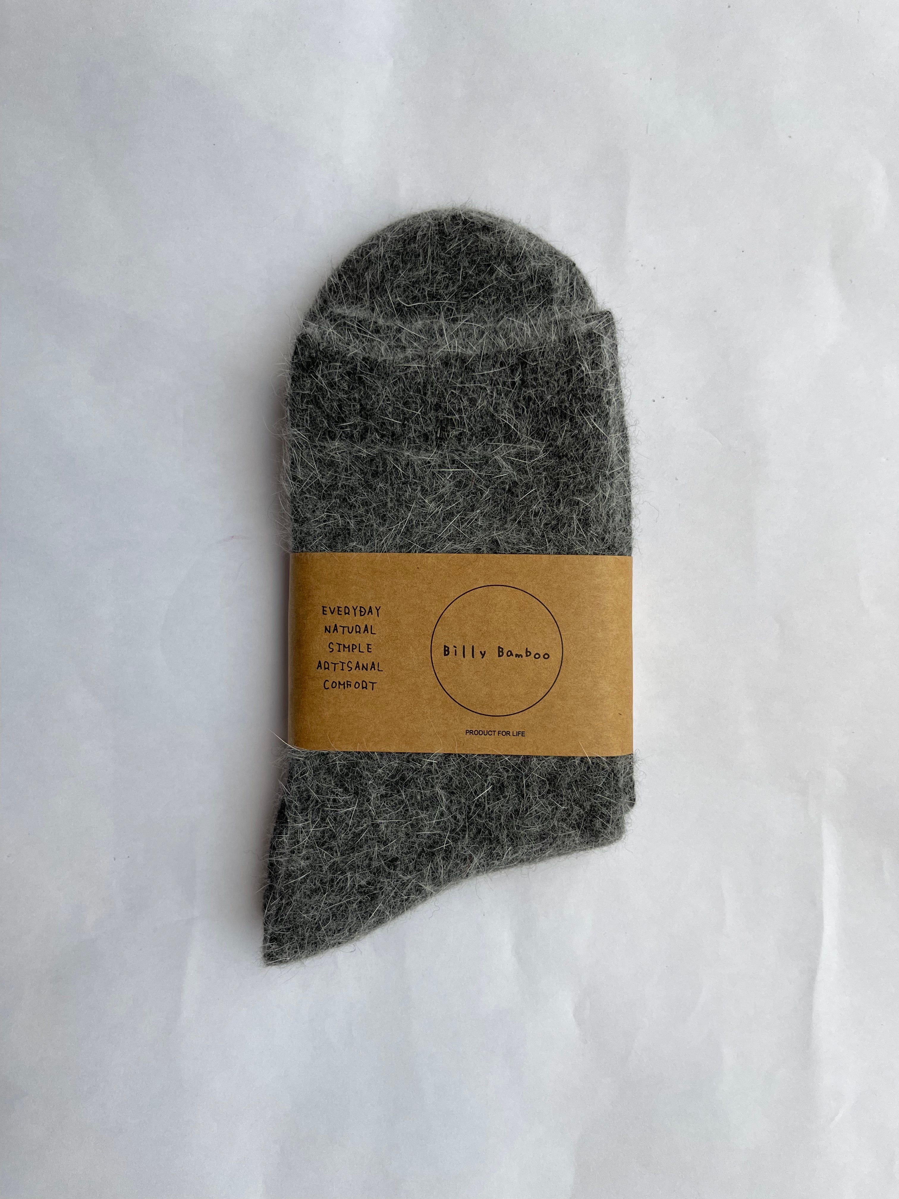 Fluffy Angora Socks