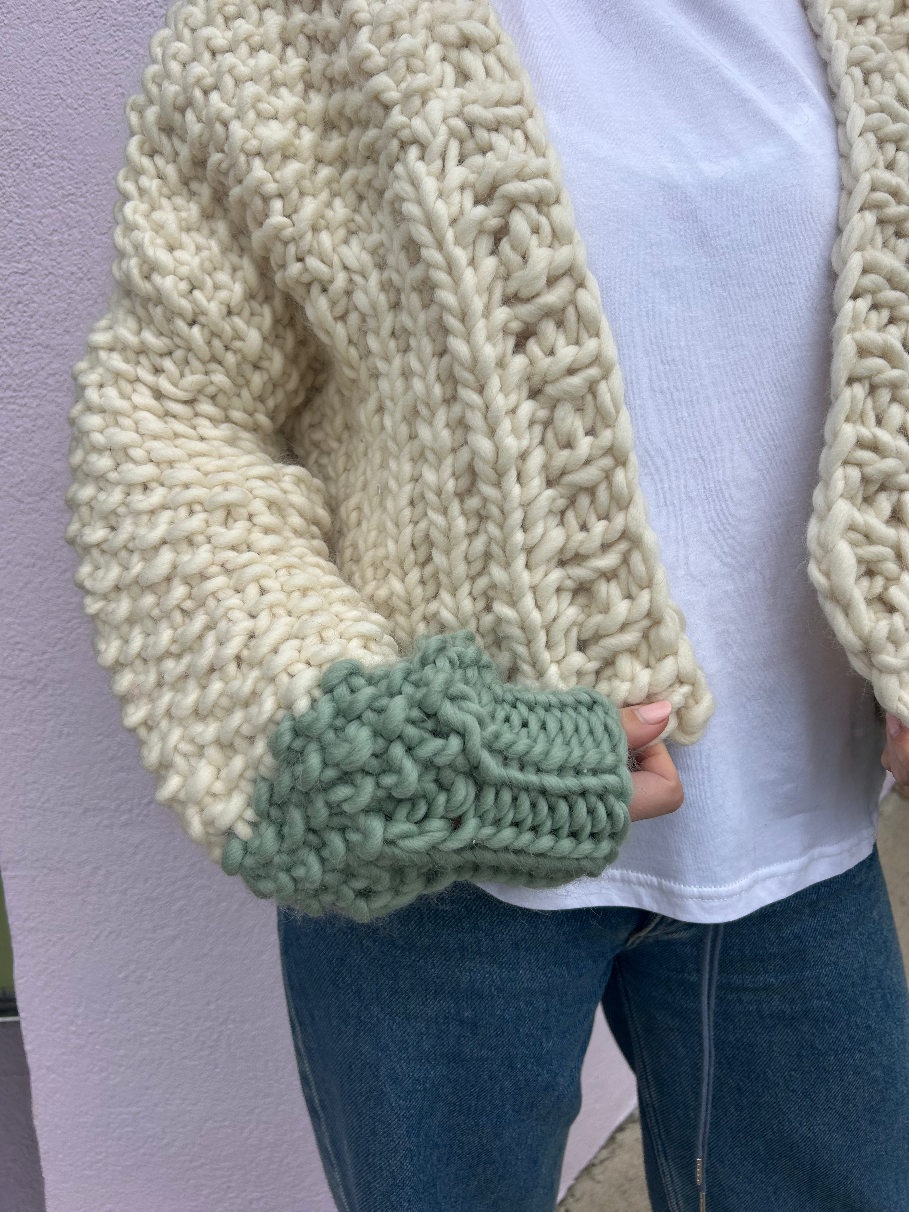 Merino Cuffed Cardigan