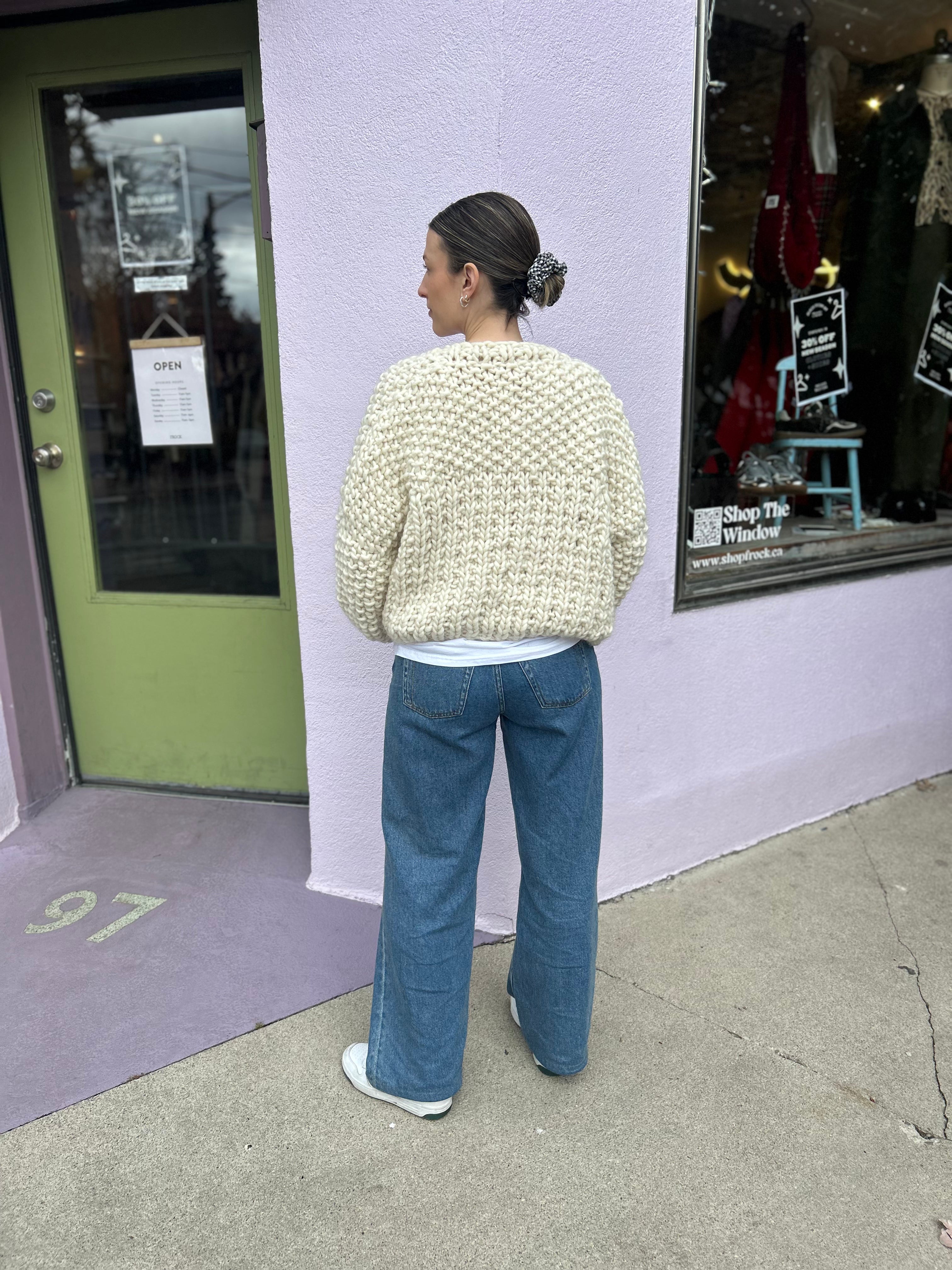 Merino Cuffed Cardigan