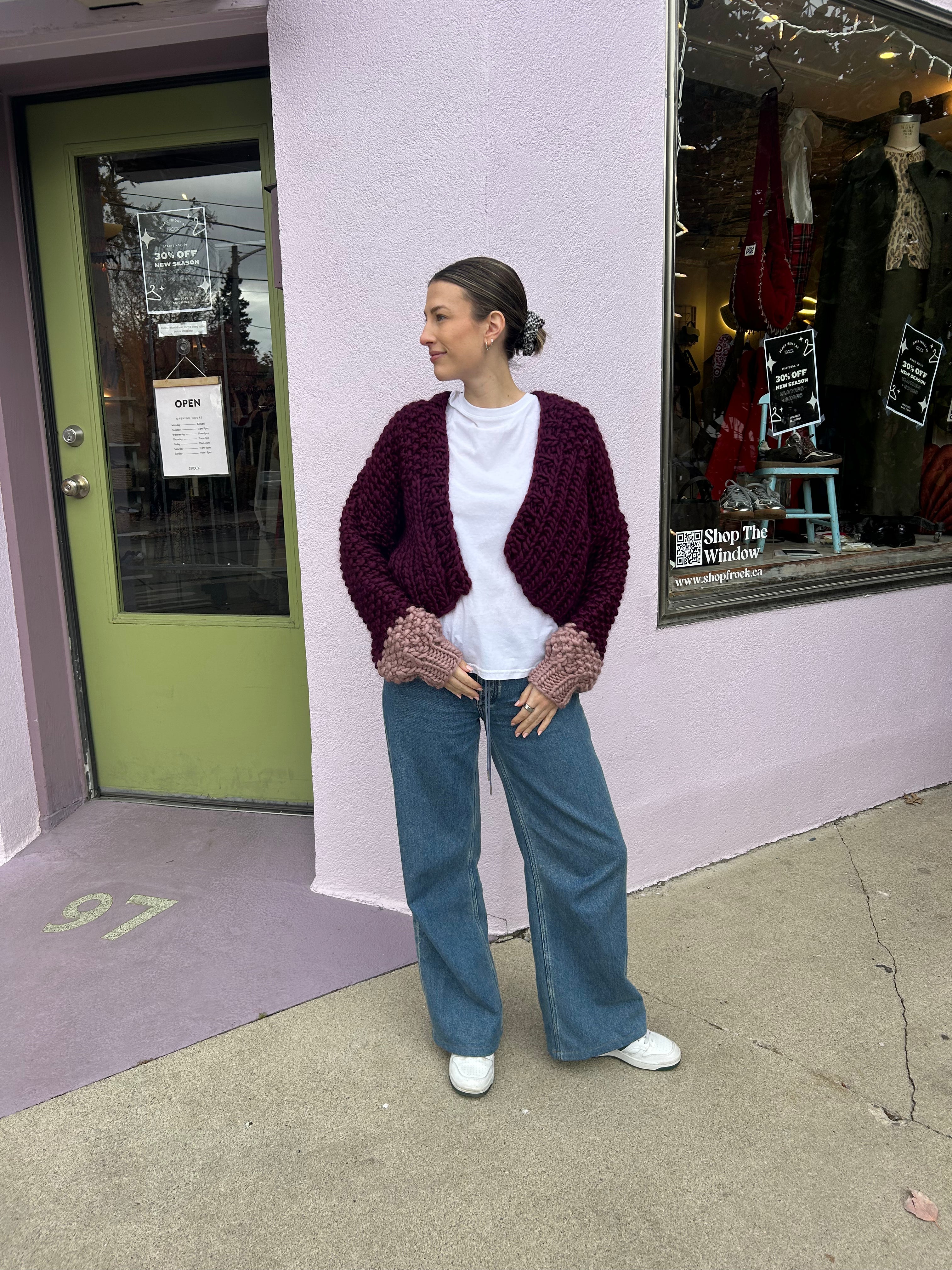 Merino Cuffed Cardigan