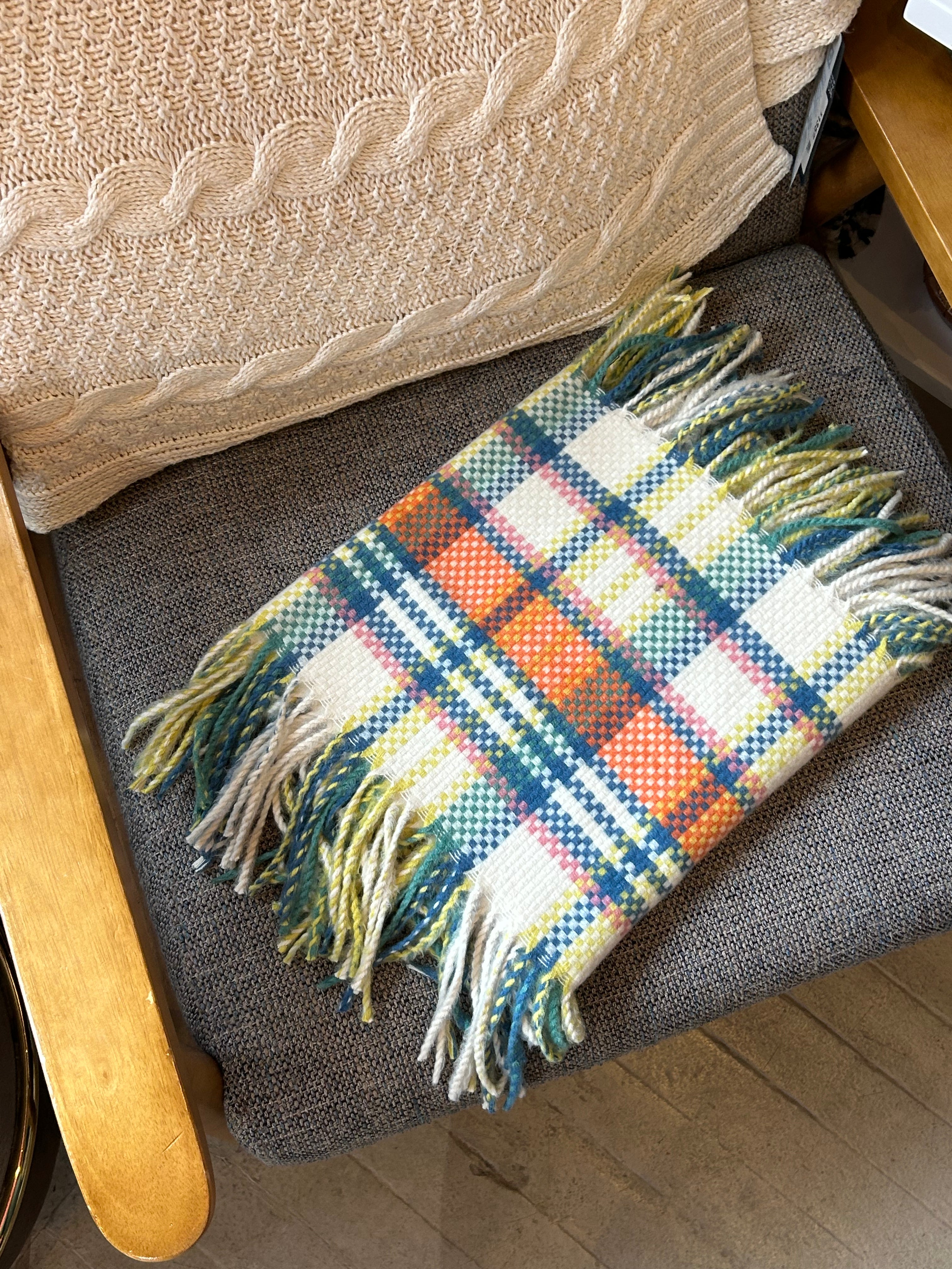 Vintage Plaid Side Fringe - Frock Toronto