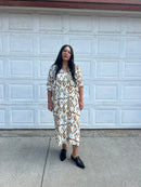 V-Neck Loose Dress