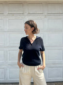 Cropped V-Neck Vest