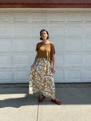 Long Printed Skirt