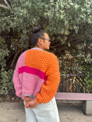 Merino Colourblock Cardigan