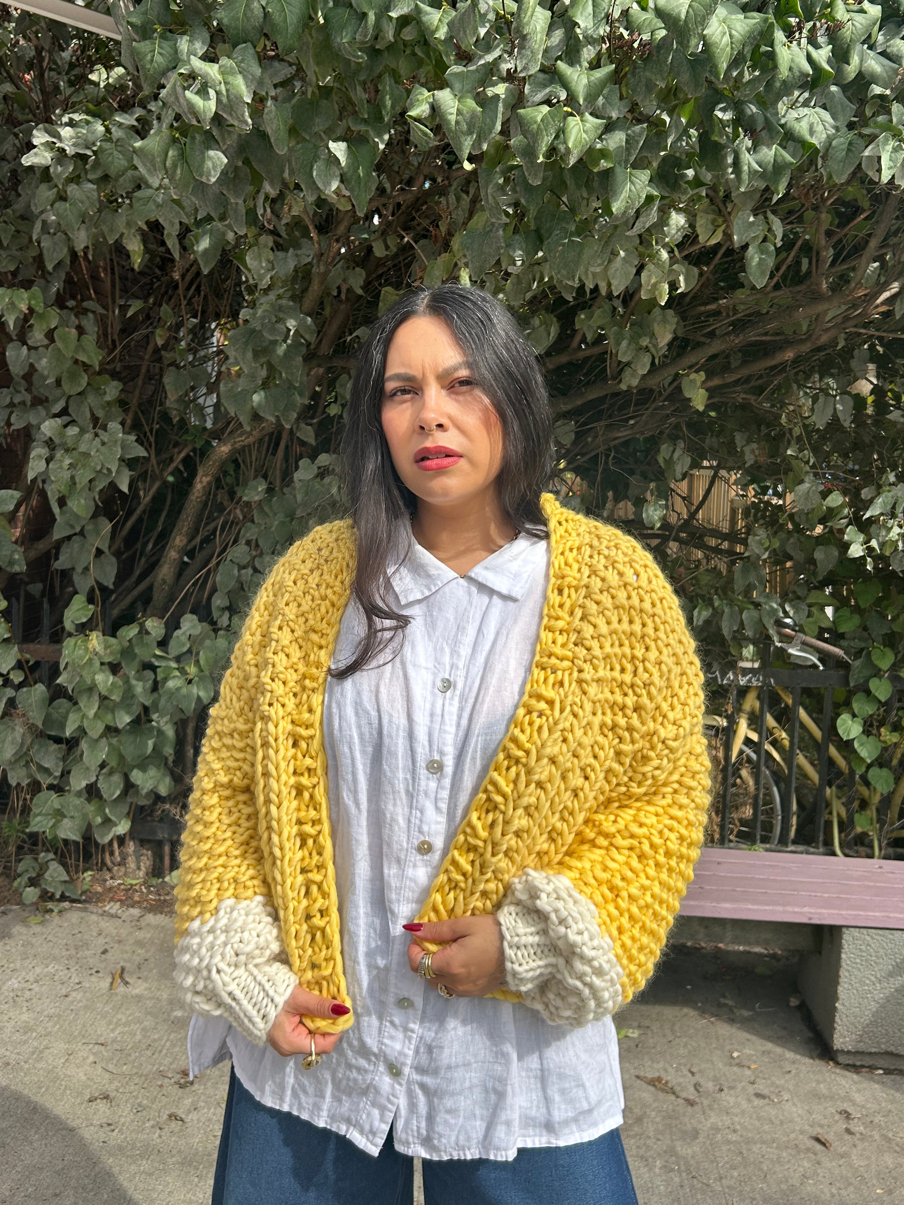 Merino Cuffed Cardigan