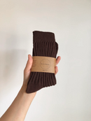 Ribbed Cotton High Socks