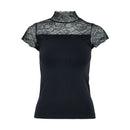 Vanessa Short Sleeve High Neck