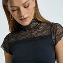 Vanessa Short Sleeve High Neck