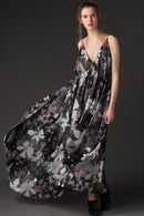 *Oscar Mendoza - Printed Cotton Draped Dress