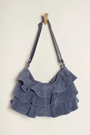Rae Ruffle Shoulder Bag