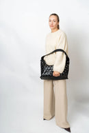 Lane Soft Structure Studs Tote Bag