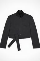 *Brain On Plants - Boxy Tie Up Blazer - Frock Toronto