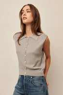 Shiloh Sleeveless Sweater Top