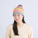 Mosaic Stripe Pom Beanie - Frock Toronto