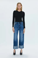 Ryder High Rise Cuffed Straight Pant