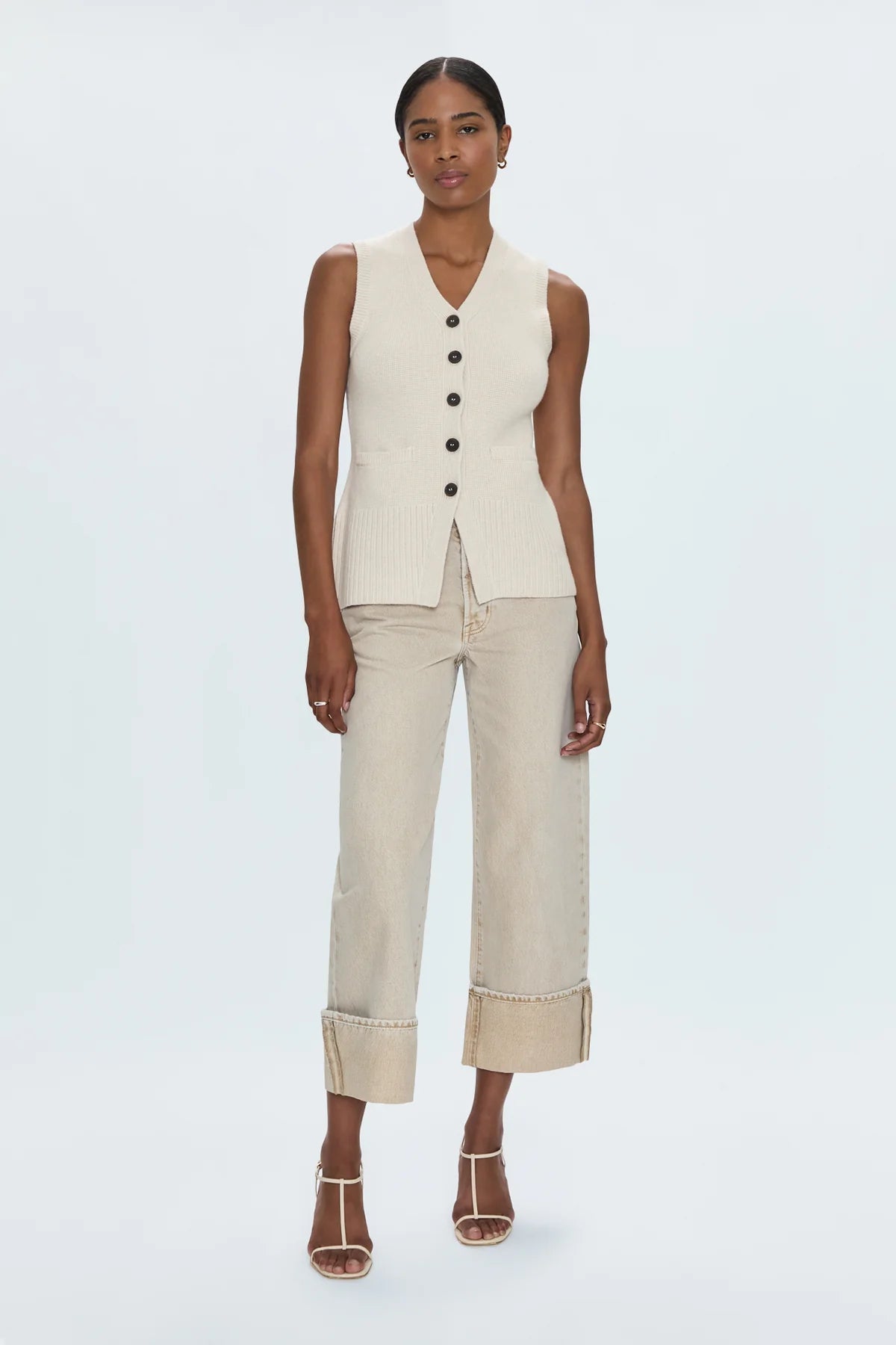 Ryder High Rise Cuffed Straight Pant