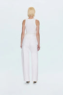 Tate High Rise Bowed Wide Leg Pant