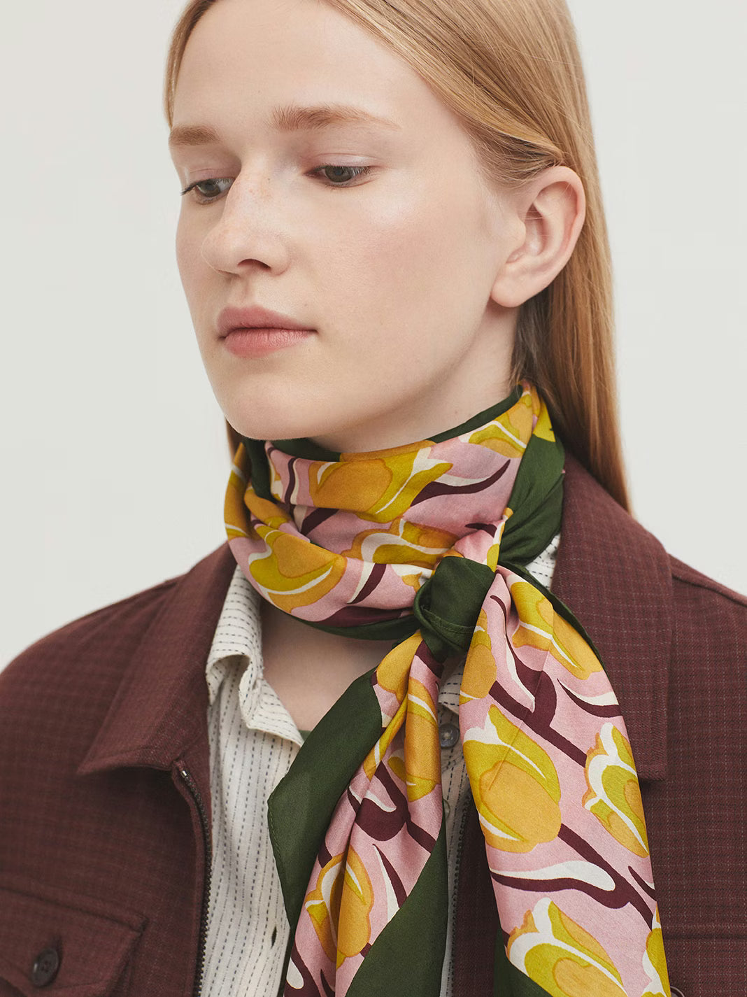 Tulips Garden Silk Scarf