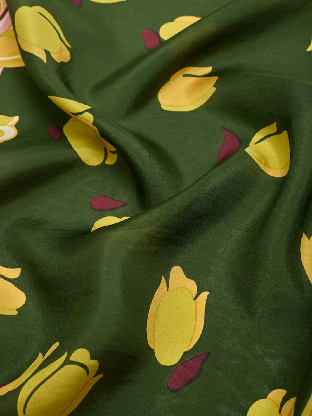 Tulips Garden Silk Scarf