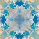 Large Sky Mandala  Silk Habotai Scarf