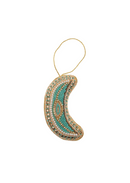 Crescent Moon Zardozi Ornament