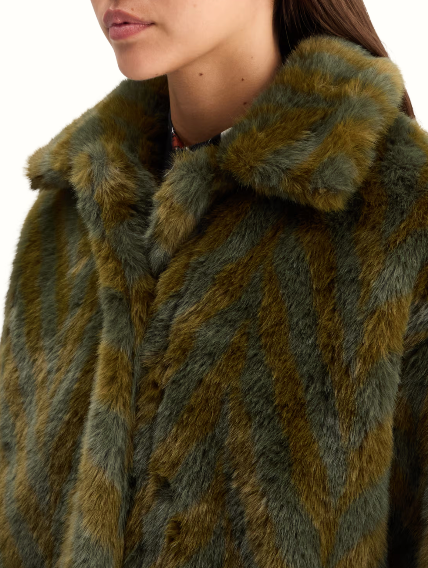 A-Line Faux Fur Coat