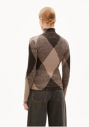 Alaania Argyle Knit Pullover