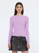 Textured Stitch Fitted Pullover